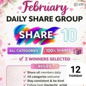 Share 10 Thursday 2-12-26 Daily Share Group 2-Winners 100 Shares Host Surprise